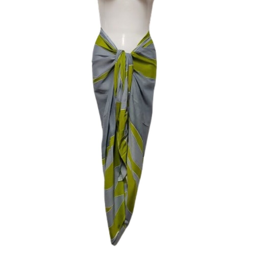Womens Cotton Beach Wrap Sarong Handpainted Batik Wrapskirt Pareo Beachwear-NEW